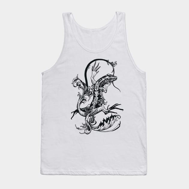 Lizard Tank Top by rottenfantom